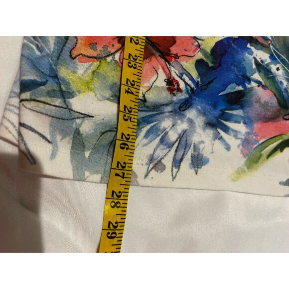 IMPULSE CA New Womens TRAVEL KNIT TUNIC 3/4 SLEEVE Bright Bold Floral Paris Sz M - Picture 6 of 6